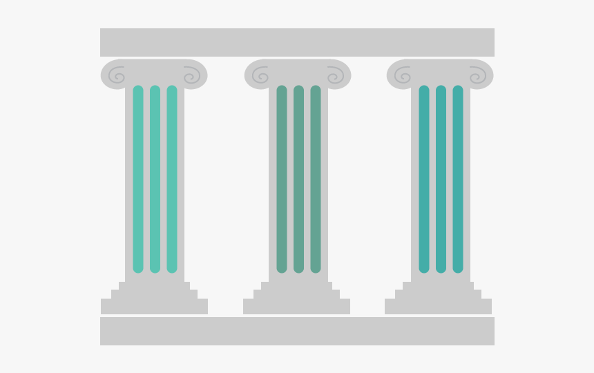 Three Columns Signifying The Three Pillars Of Observability - Column, HD Png Download, Free Download