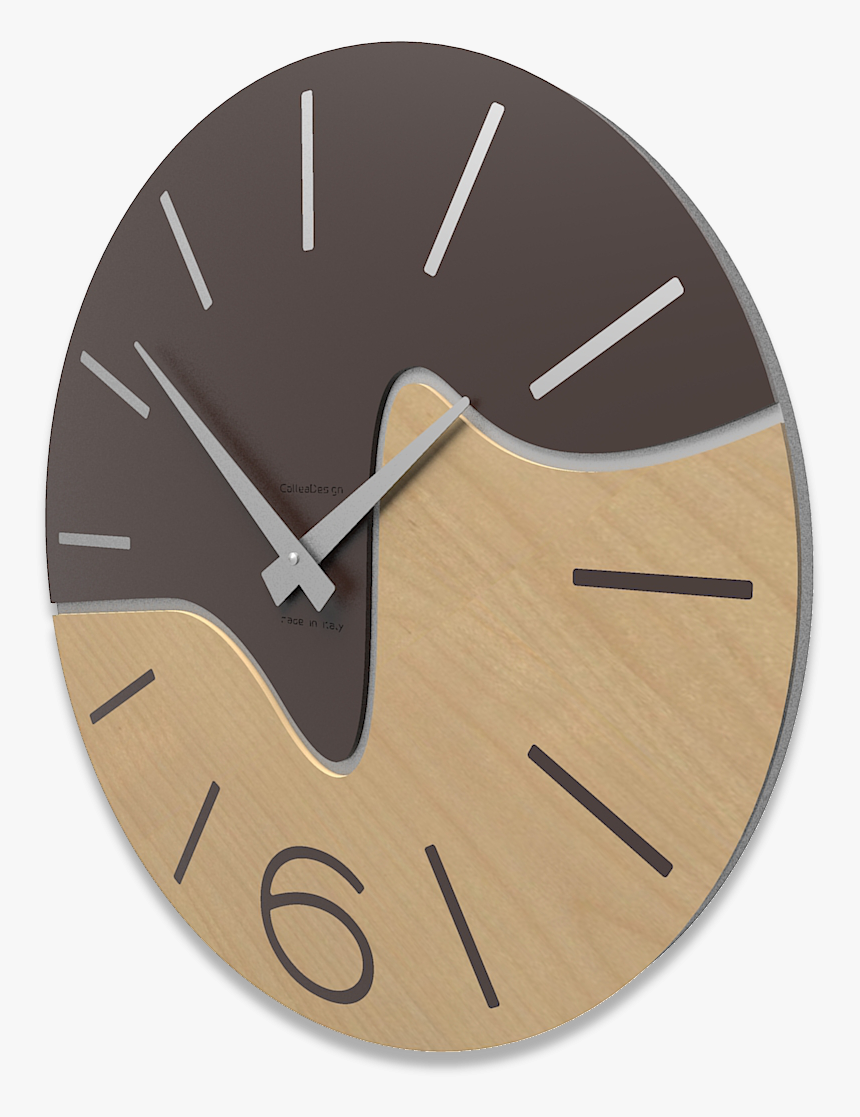 Picture Of Callea Design Modern Wall Clock Oliver Chocolate - Wall Clock, HD Png Download, Free Download