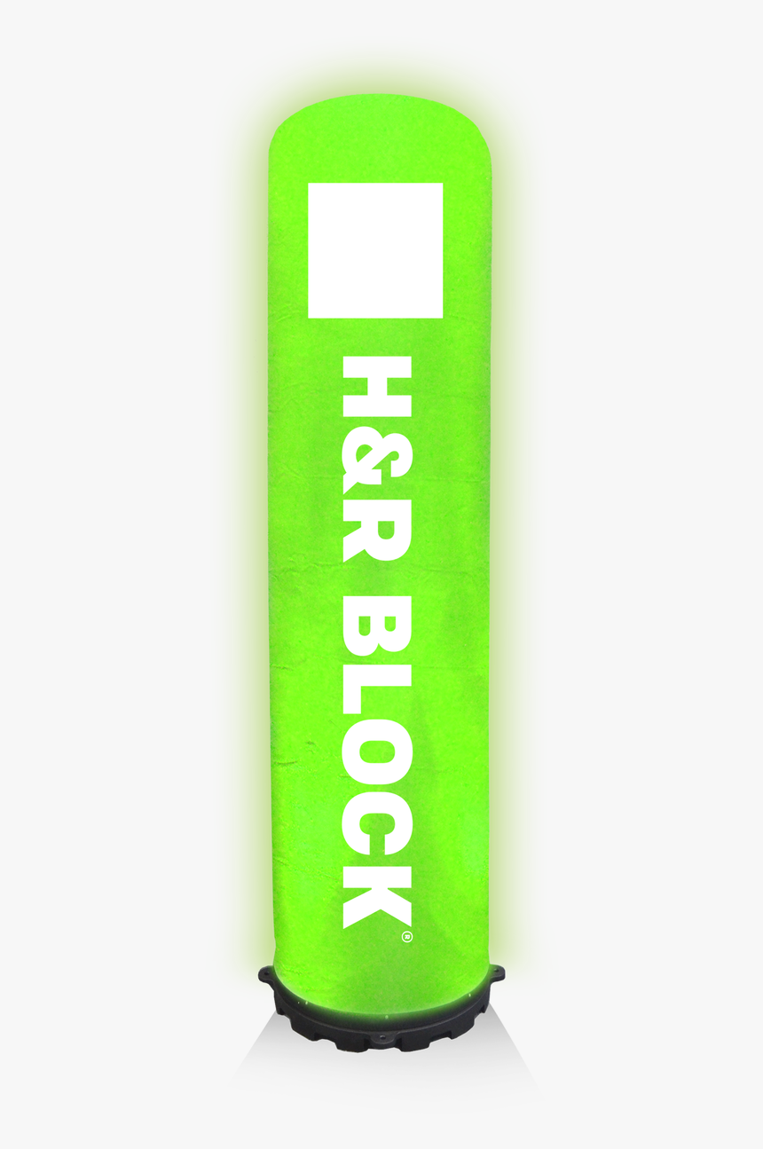 H&r Block Inflatable Led Pillar - H&r Block, HD Png Download, Free Download