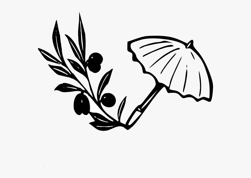 Olive Branch Clipart Black And White, HD Png Download, Free Download