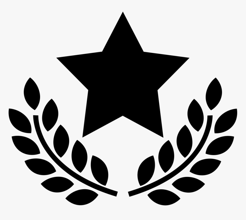 Award Star With Olive Branches Svg Png Icon Free Download - Star With Olive Branches, Transparent Png, Free Download