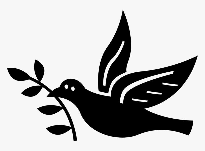 Vector Illustration Of Dove Bird With Olive Branch - Platt Primary School, HD Png Download, Free Download