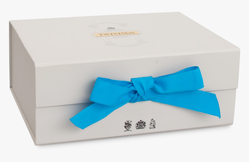 Small Gift Box - White Gift Box With Blue Ribbon, HD Png Download, Free Download