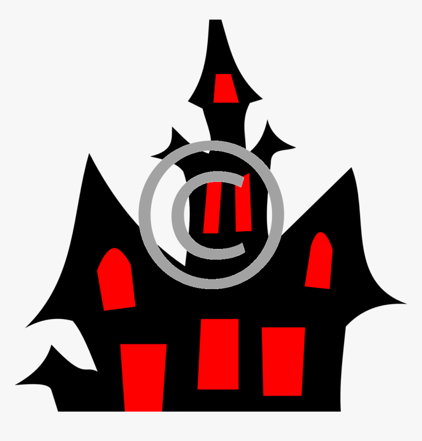 Haunted House Clipart Black And White, HD Png Download, Free Download