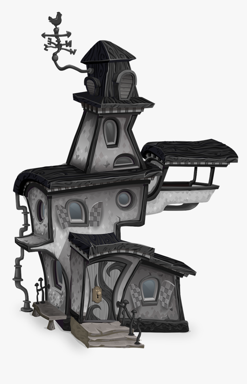 Halloween Haunted House 3d Png, Transparent Png, Free Download