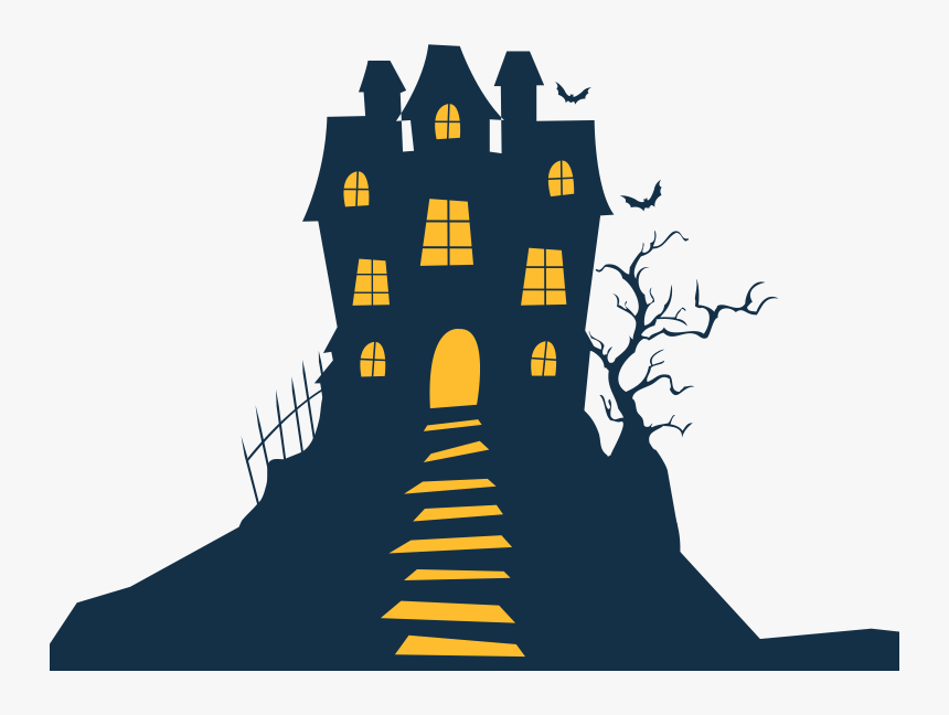 Haunted House Halloween Homeaway Clip Art - Haunted Staircase Clipart, HD Png Download, Free Download