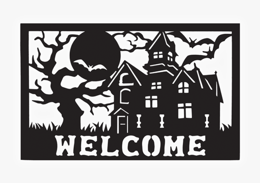 A Haunted Welcome Door Mat - Poster, HD Png Download, Free Download