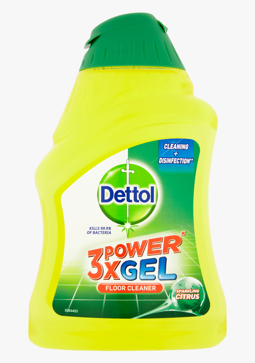 Dettol 3x Power Floor Gel Sparkling Citrus - Dettol, HD Png Download, Free Download