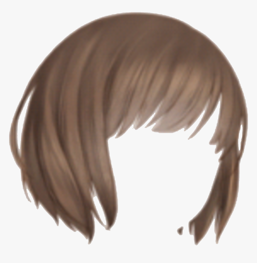 Dress Up Brown Hair Png - Wig, Transparent Png - kindpng