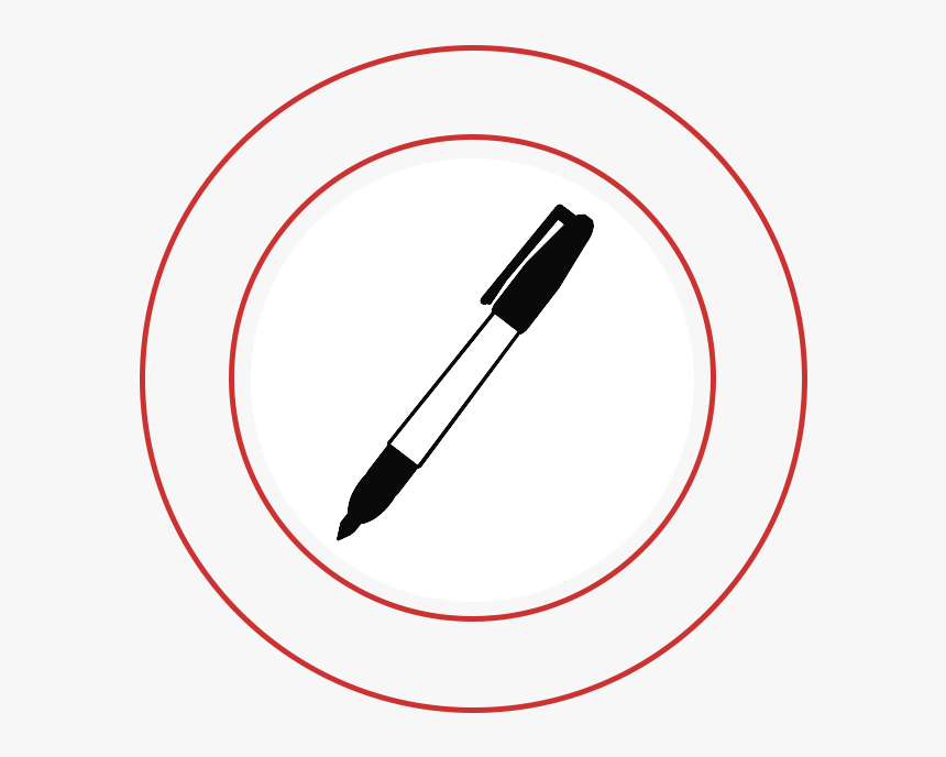 Sharpie Pen Illustration - Circle, HD Png Download, Free Download