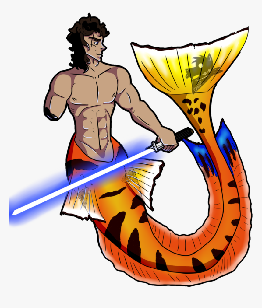 Anakin Skywalker By Big Wolf Pup - Anakin Skywalker As A Merman, HD Png Download, Free Download