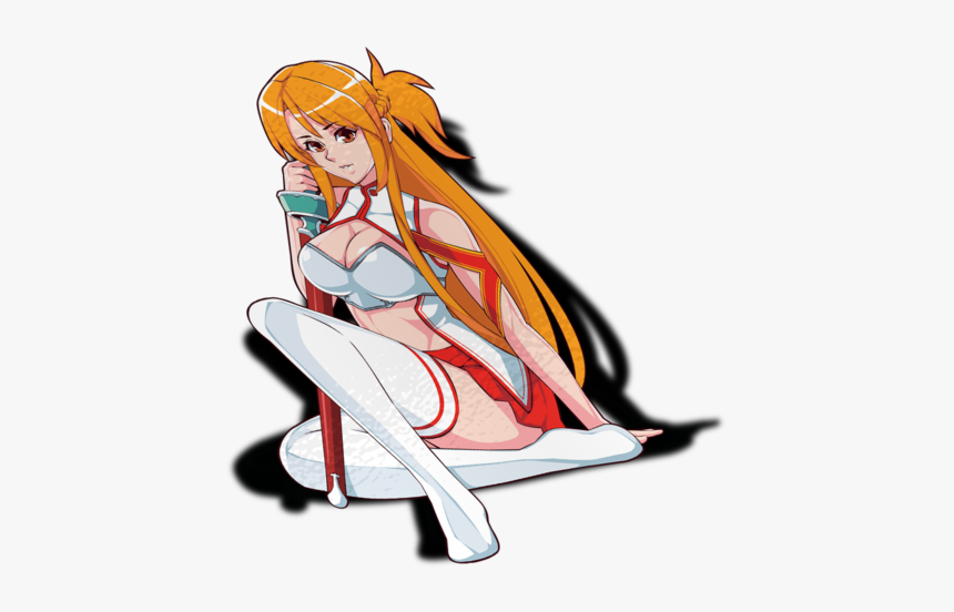 Asuna W Sword Waifu Sticker, HD Png Download, Free Download