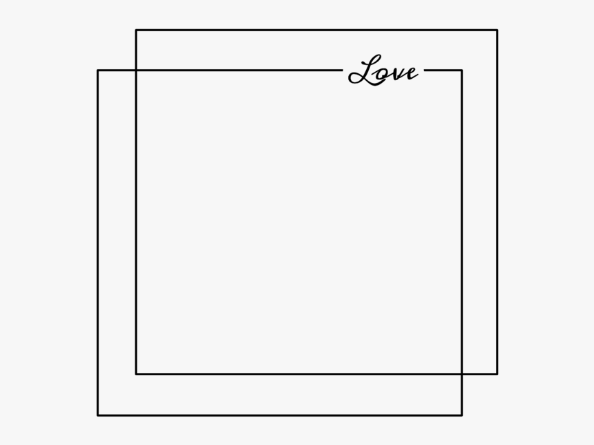 #square #squares #line #lines #frame #frames #bored - Square Frame Line Png, Transparent Png, Free Download