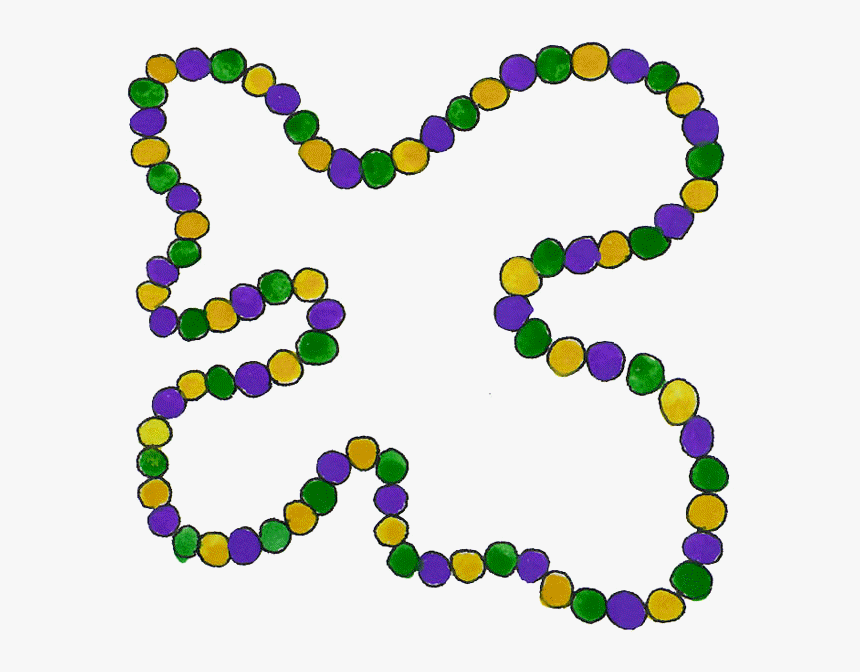 Mardi Gras Beads Clipart, HD Png Download, Free Download