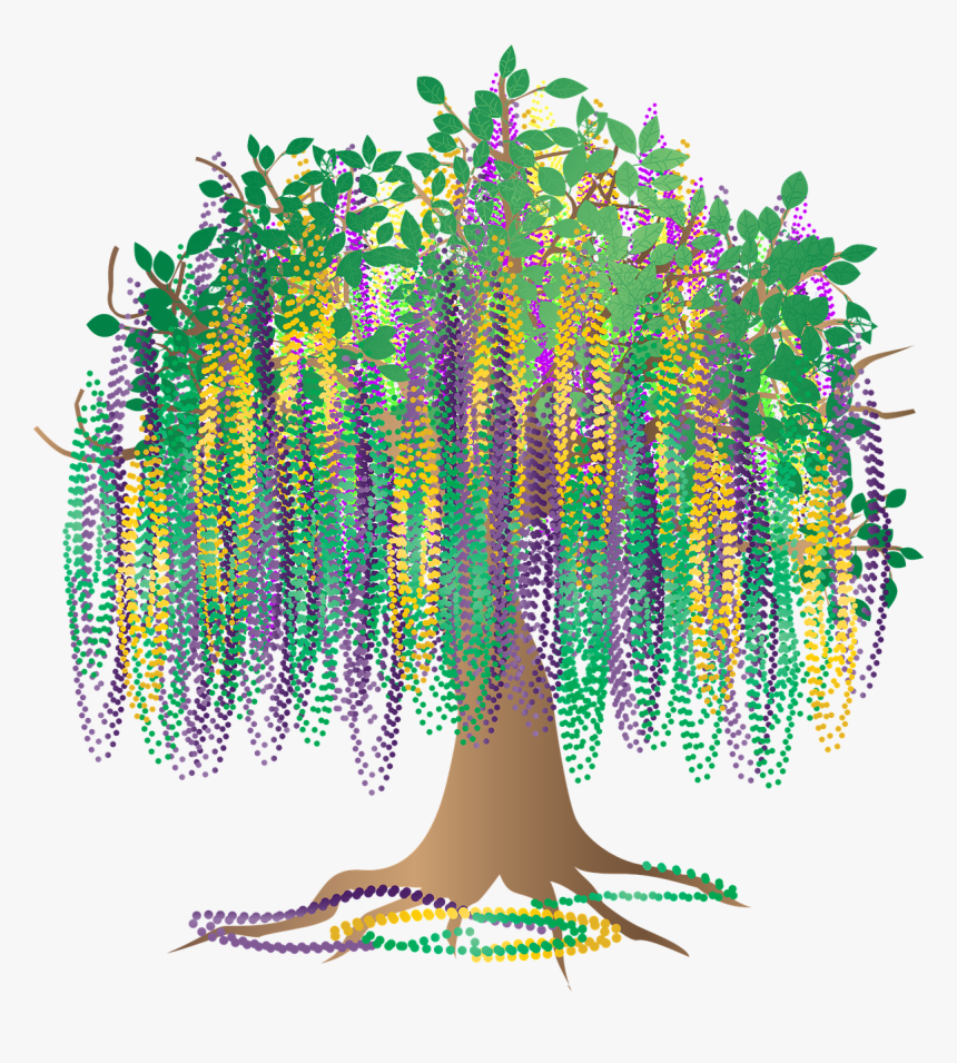 mardi gras tree svg