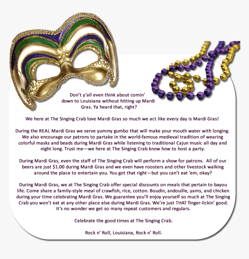 Mardigrastext Masquerade Ball- - Mardi Gras Beads, HD Png Download, Free Download