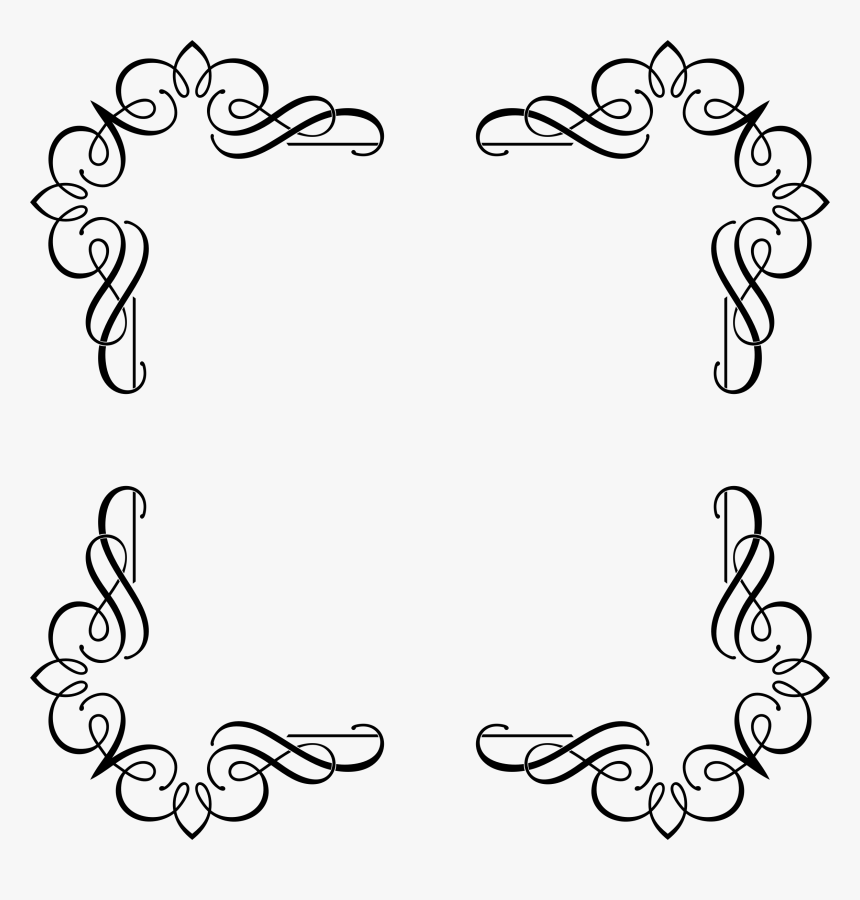 Flourishes Clipart Small - Transparent Fancy Clipart, HD Png Download, Free Download