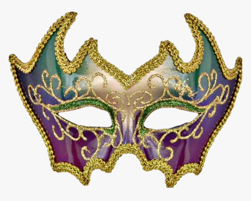 Deluxe Mardi Gras Mask , Png Download - Half Face Mardi Gras Masks, Transparent Png, Free Download