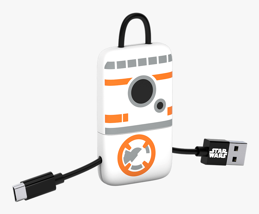 Star Wars Tlj Bb-8 Keyline Micro Usb Cable 22cm Image - 8057733136454, HD Png Download, Free Download