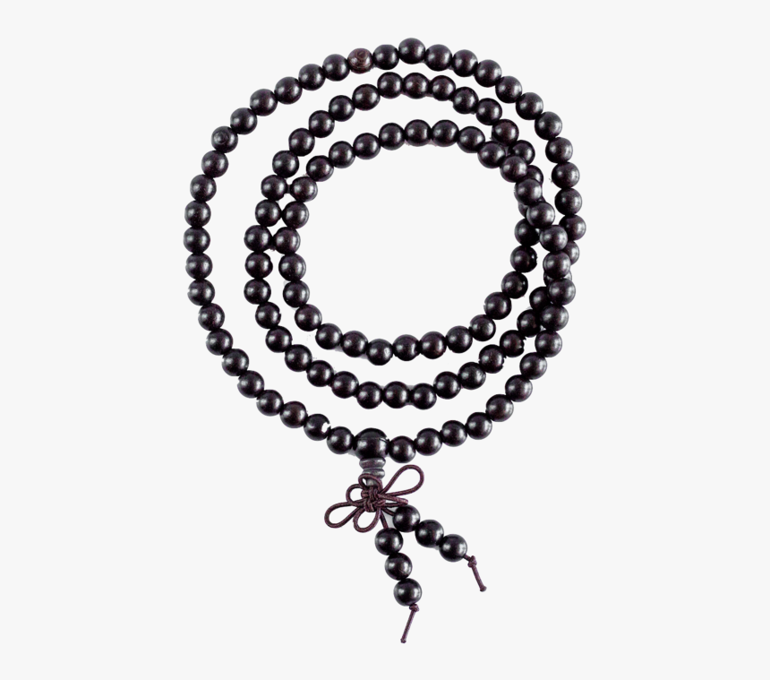 Beautiful Black Sandalwood Prayer Beads Backpack Buddha - Monks Beads Png, Transparent Png, Free Download