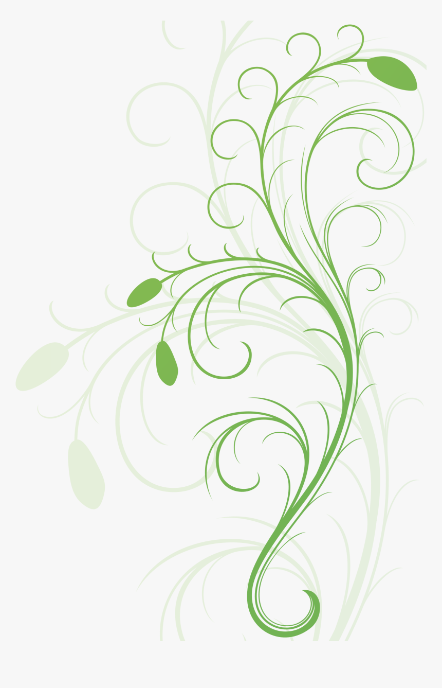 Floral Flourish - Vector Daun Png, Transparent Png, Free Download