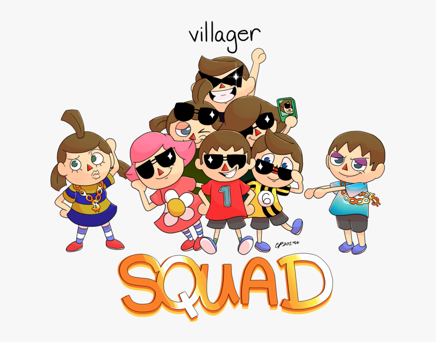 Villagen 0 Squad Super Smash Bros - Super Smash Brothers Squad, HD Png Download, Free Download