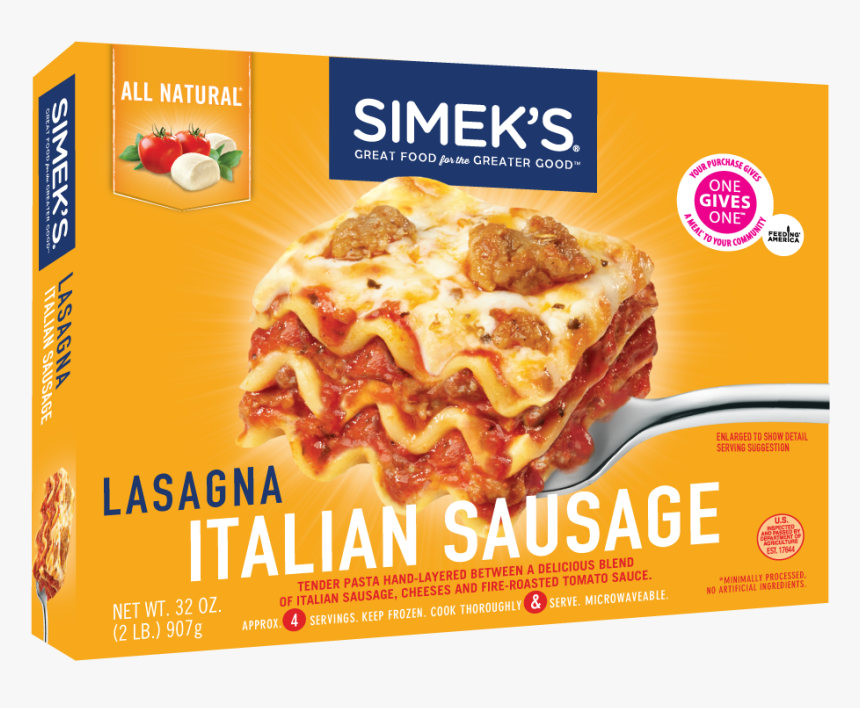 Simek's Italian Sausage Lasagna, HD Png Download, Free Download