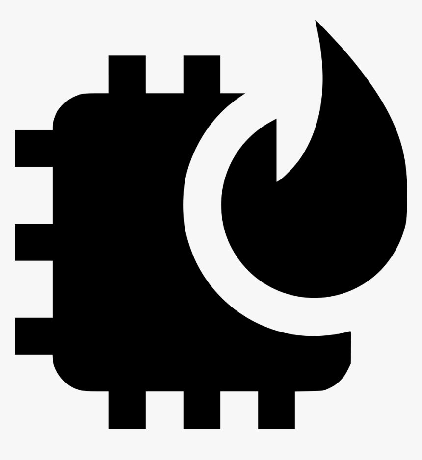 Computer Chip Burn - Burn Chip Icon, HD Png Download, Free Download