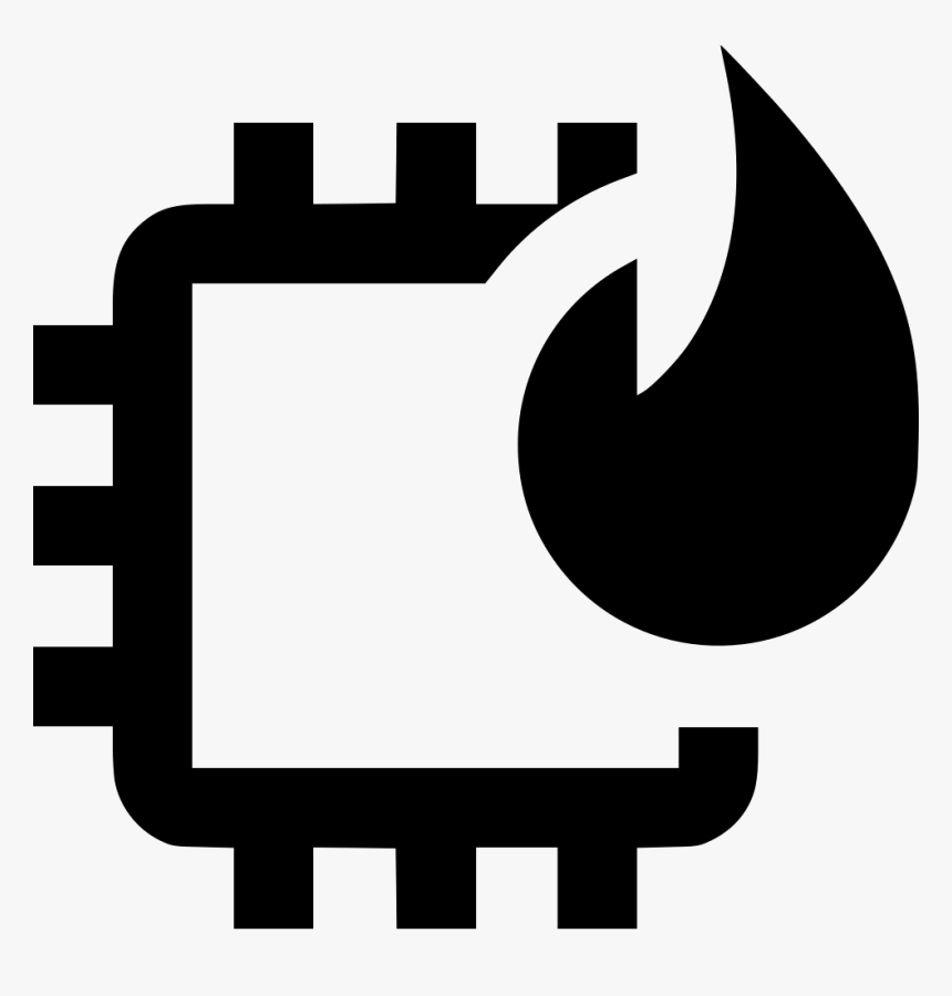 Computer Chip Burn - Burn In Icon, HD Png Download, Free Download