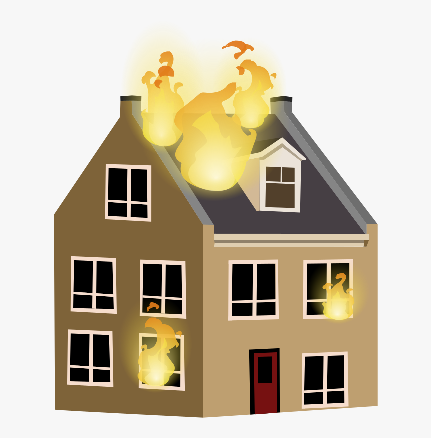 House Fire - House On Fire Png, Transparent Png, Free Download