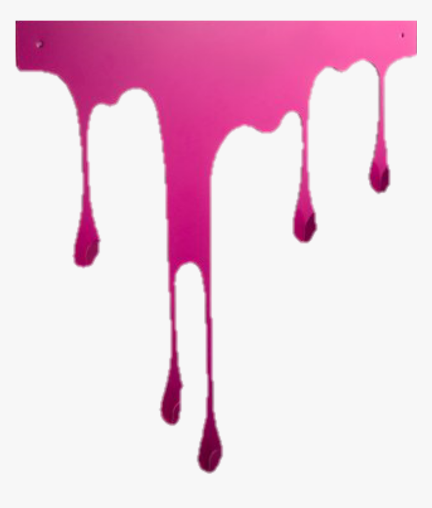 Border Edging Frame Pink Paint Dripping Drip Wet Overla - Dripping Paint No Background, HD Png Download, Free Download