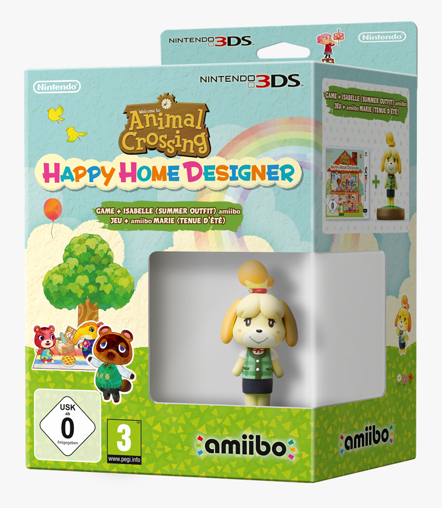 Animal Crossing Happy Home Designer Amiibo Isabelle, HD Png Download, Free Download