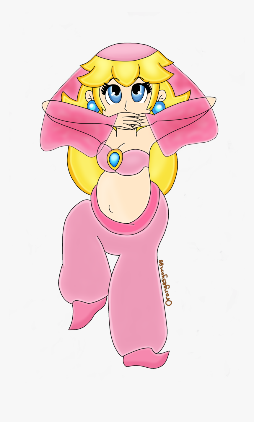 Princess Peach Belly Dance By Orangesyum88 Princess - Princess Peach Belly Dance, HD Png Download, Free Download