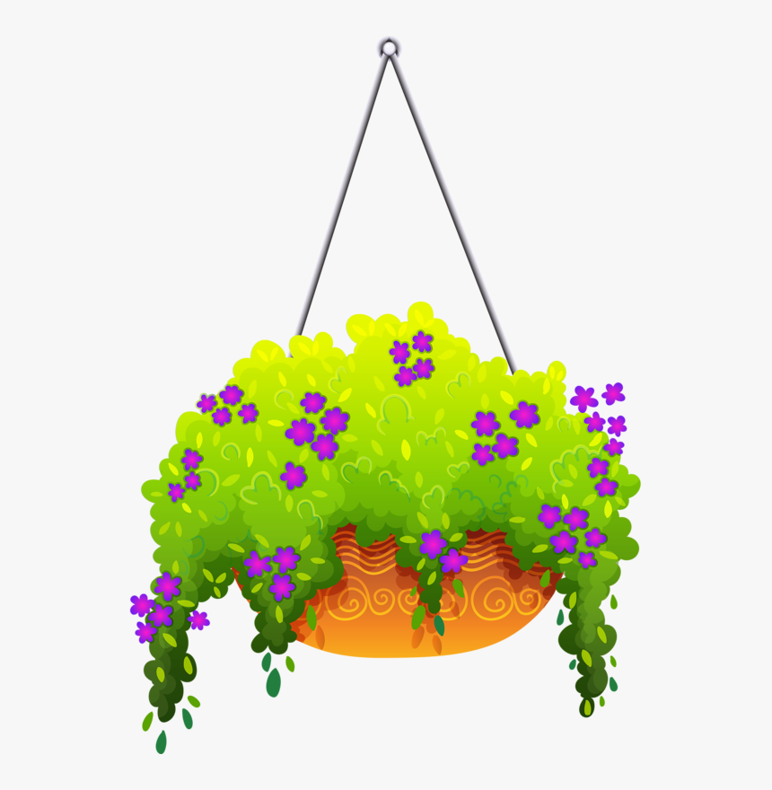 Transparent Hanging Plant Png - Clipart Hanging Flowers, Png Download, Free Download