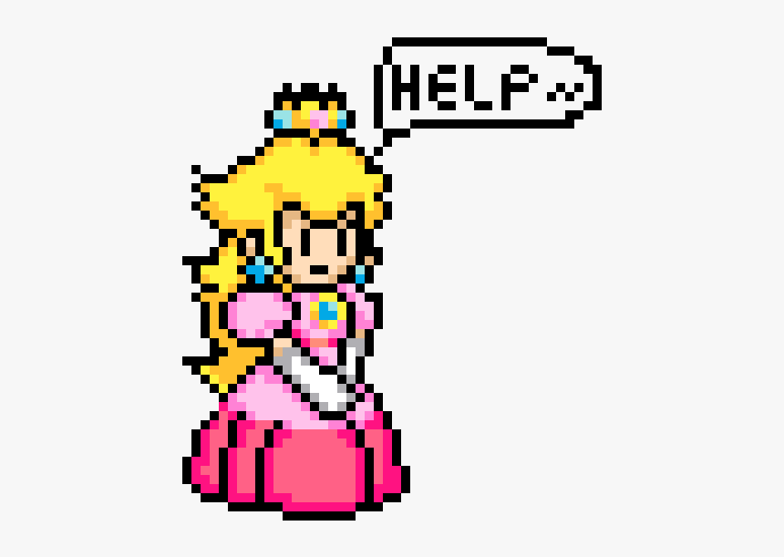 Princess Peach 8 Bit, HD Png Download, Free Download