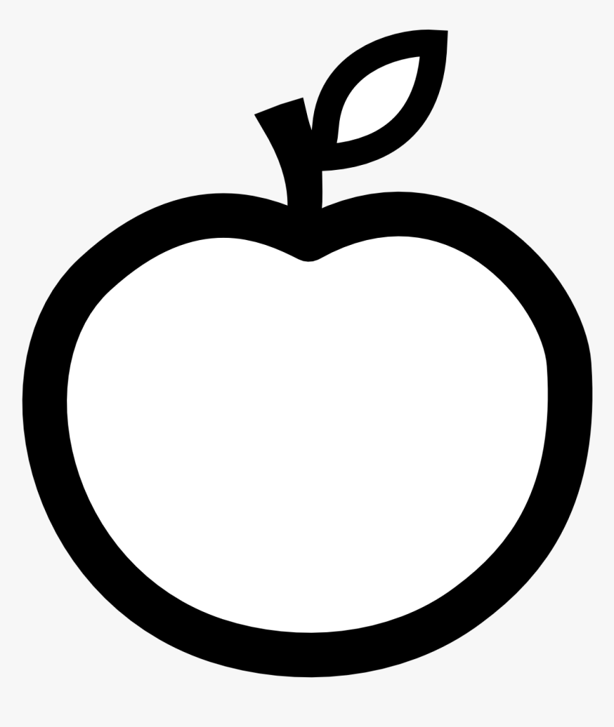 Download White Apple Cliparts - Black And White Apple Logo Transparent, HD Png Download, Free Download