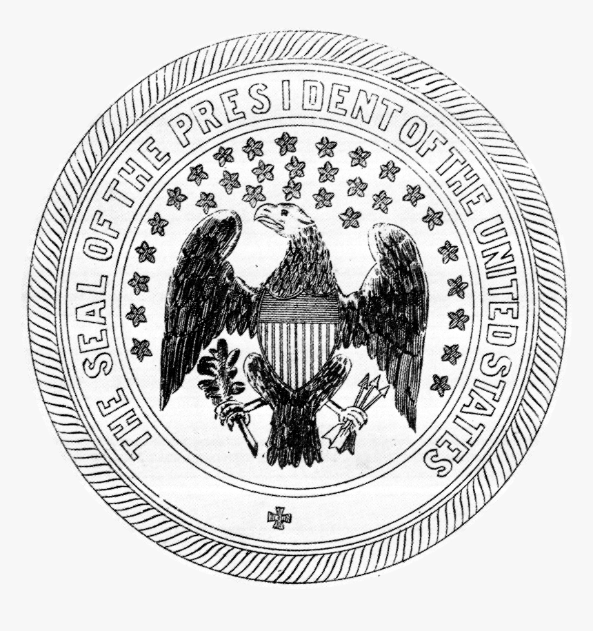 Us Presidential Seal 1850 - Abraham Lincoln's Presidential Seal, HD Png Download, Free Download