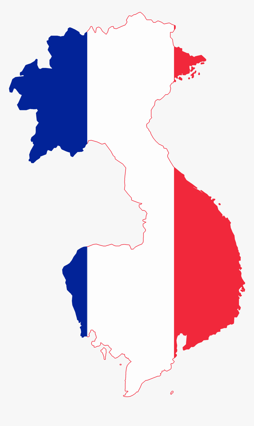Flag Map Of French Indochina - Population Map Of Laos, HD Png Download, Free Download