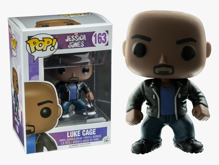 Jessica Jones Luke Cage Pop Vinyl Funko Free Shipping - Luke Cage Pop Figure, HD Png Download, Free Download