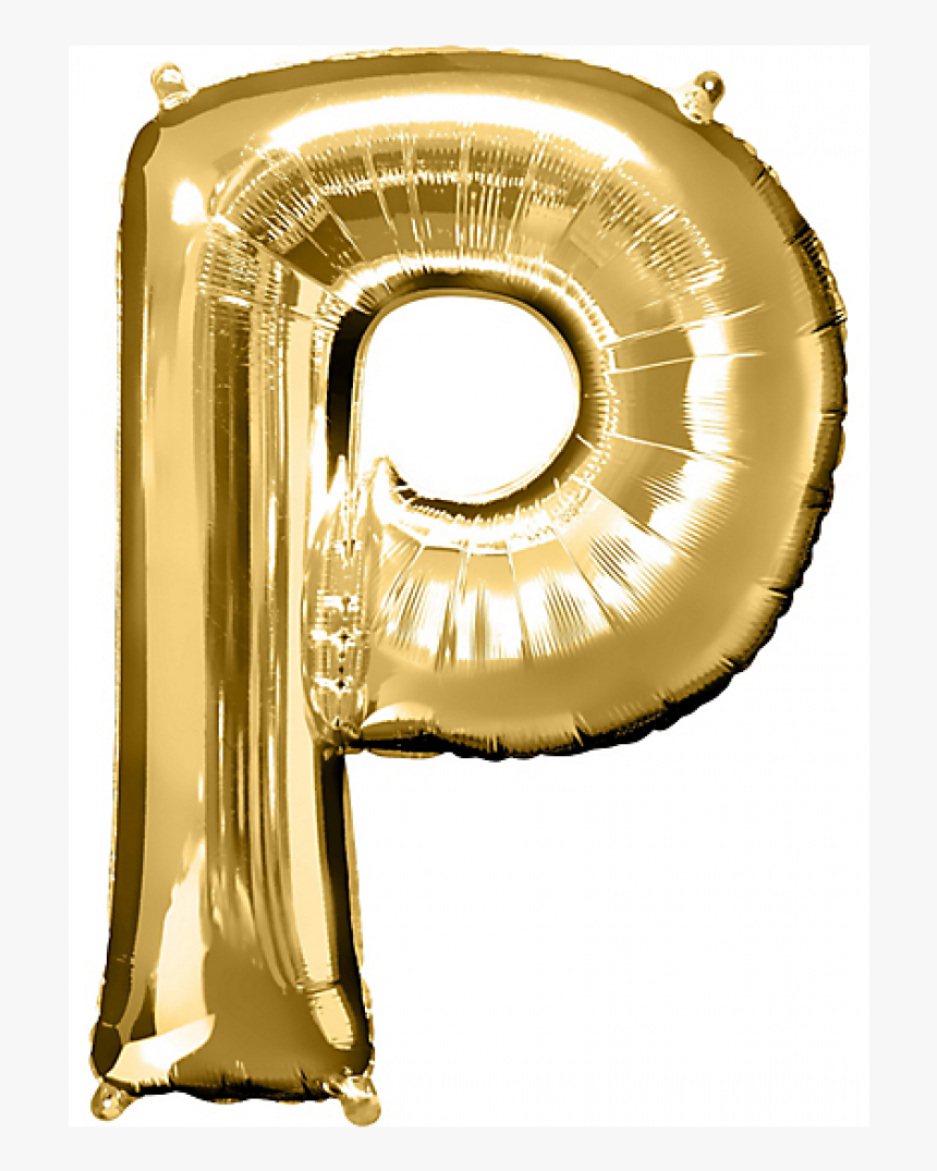 Gold Balloon Letter P, HD Png Download, Free Download