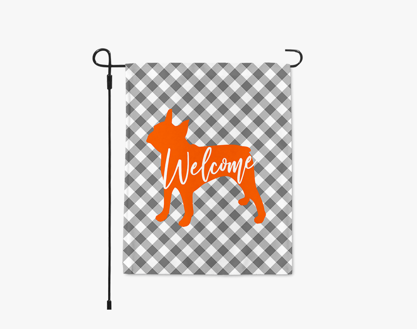 Gingham French Bulldog Garden Flag"
title="gingham - Beater Board With Fins, HD Png Download, Free Download