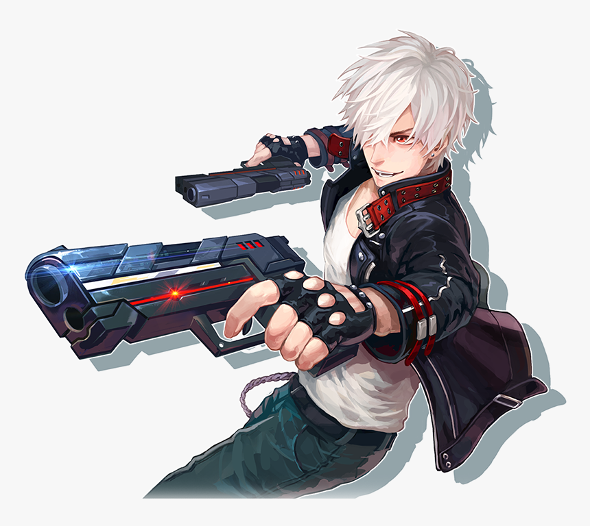 Male Anime With Guns, HD Png Download, Free Download