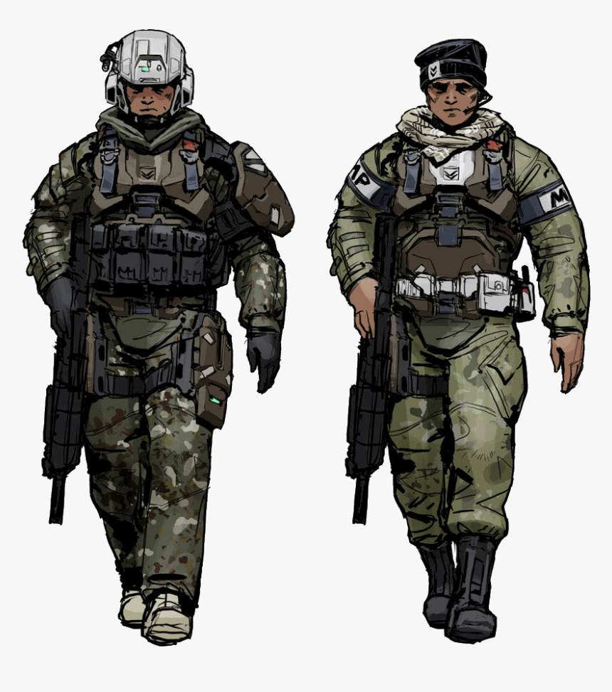 Halo Alpha - Halo Reach Marine Concept Art, HD Png Download, Free Download