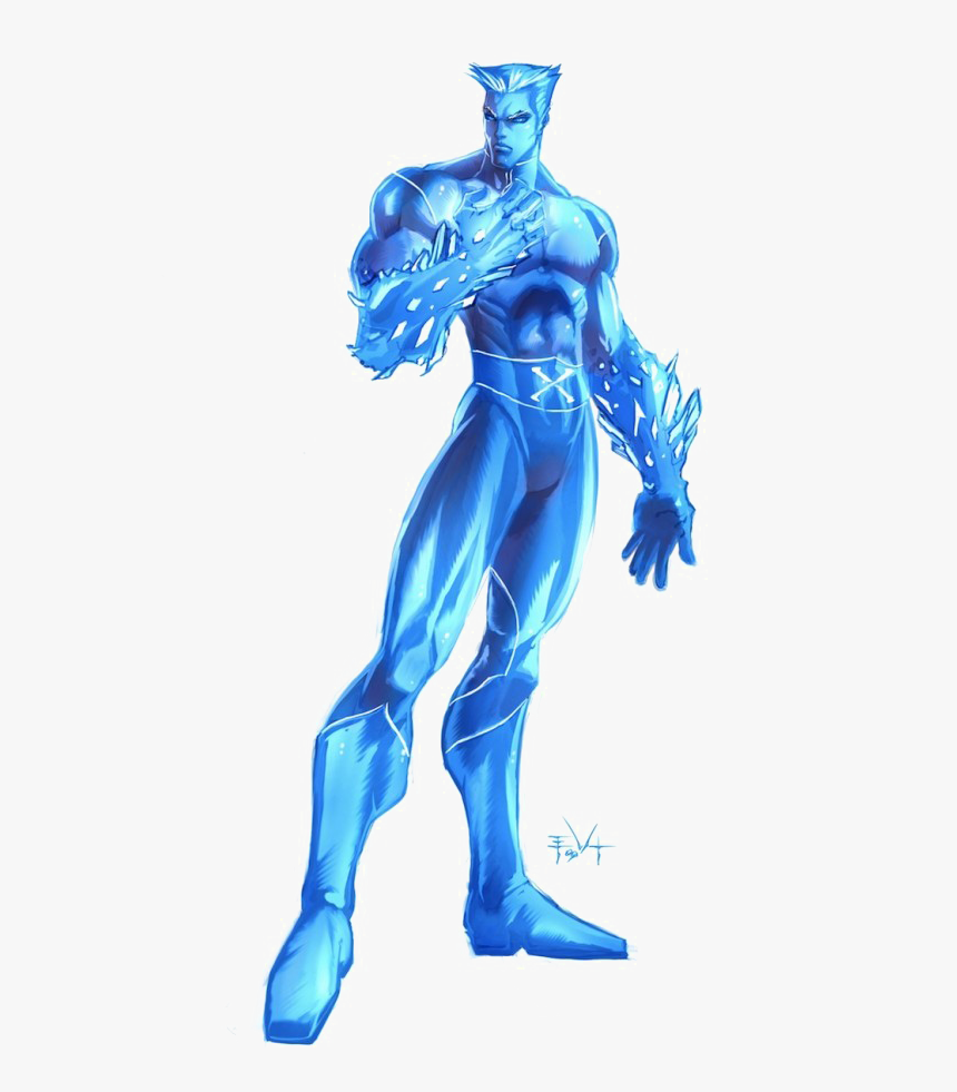 Iceman Png Download Image - X Men Iceman Png, Transparent Png, Free Download