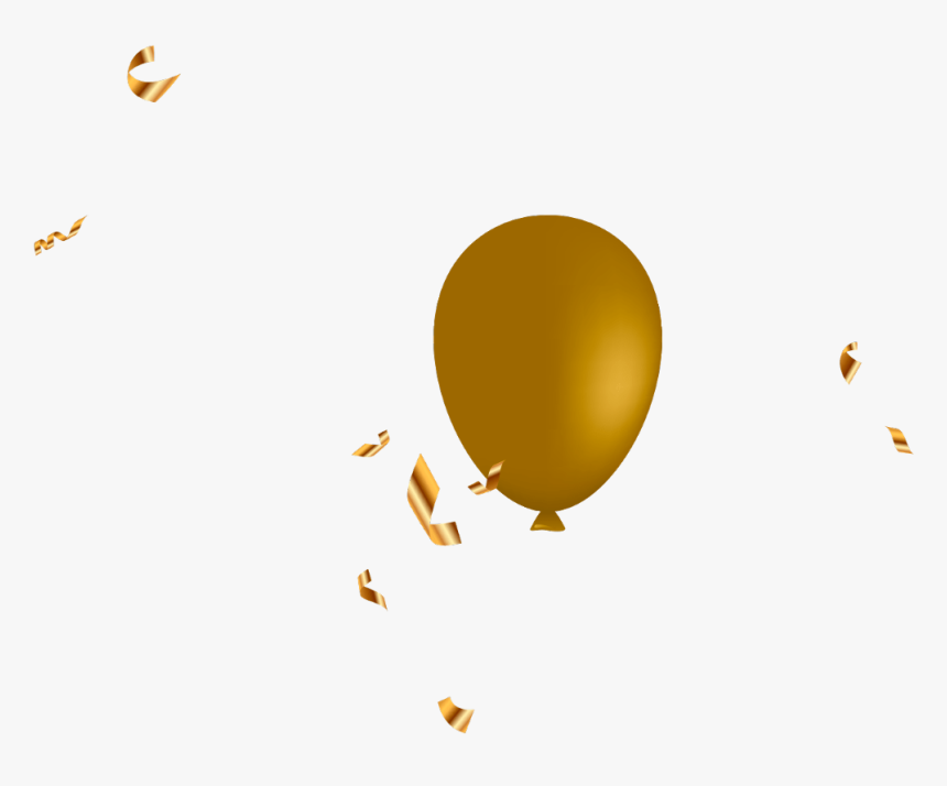 #ribbons #ribbon #gold #balloons #balloon - Graphic Design, HD Png Download, Free Download