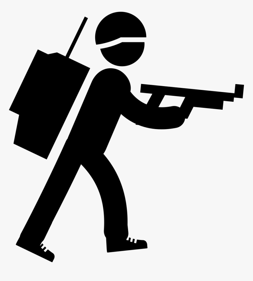 Army Soldier Walking - Soldier Icon Png, Transparent Png, Free Download