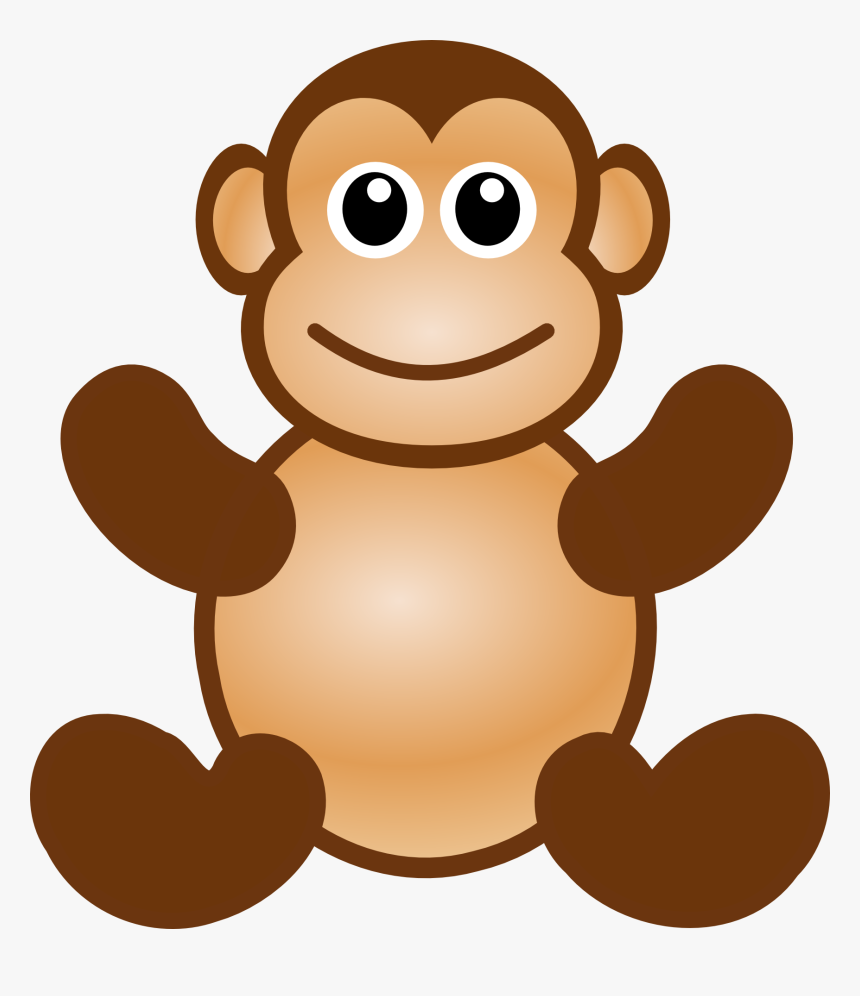 Monkey Curious George Baby Monkeys Clip Art Free Clipart - Toy Monkey Clipart, HD Png Download, Free Download