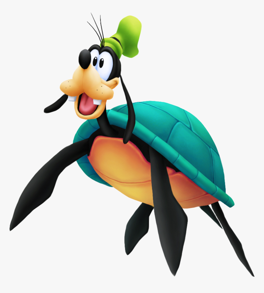 Sea Turtle Goofy - Goofy Little Mermaid Kingdom Hearts, HD Png Download, Free Download