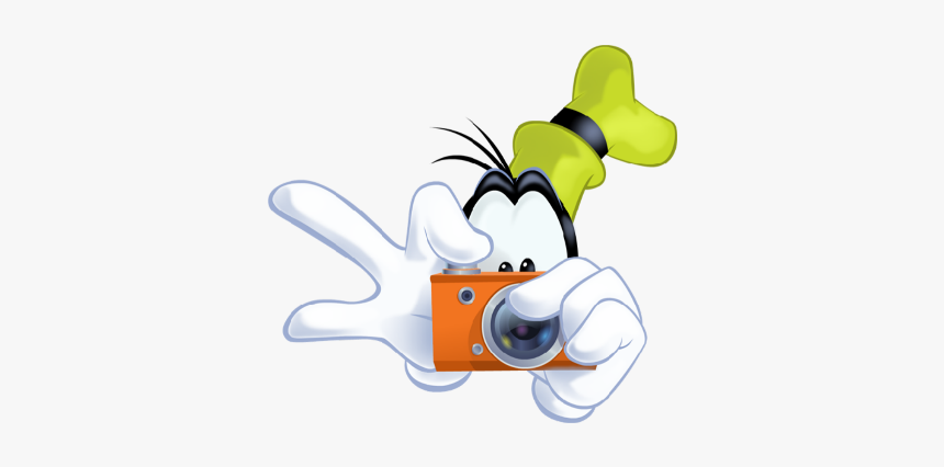 Mq Goofy Donaldduck Camera - Disney Character With Camera, HD Png Download, Free Download