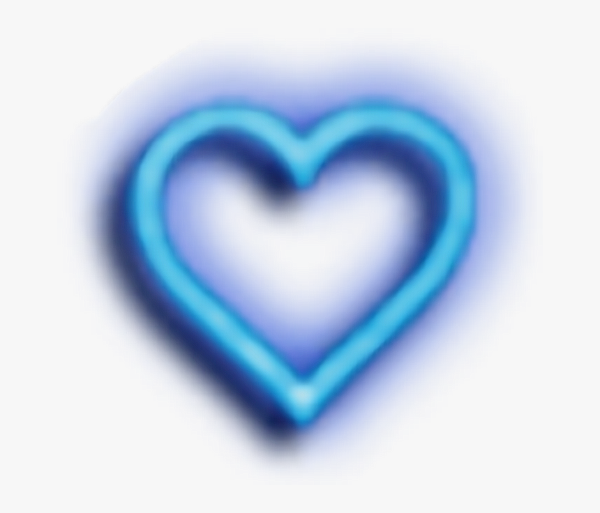 Blueheart Blue Heart Glow Heart - Blue Glowing Heart Icon Transparent Background, HD Png Download, Free Download